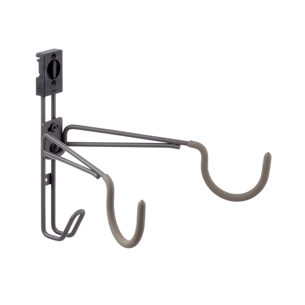Horizontale fietshaak matgrijs - Garage+ by Elfa