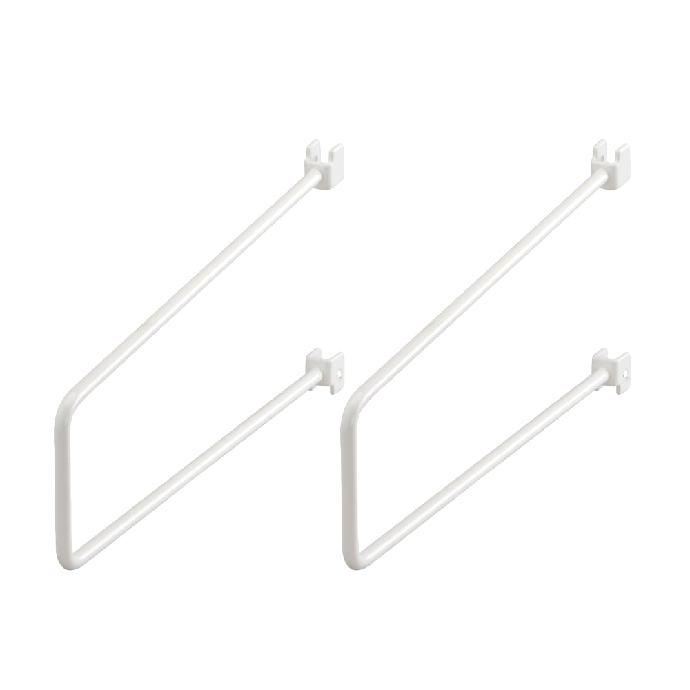 Boekensteun voor wandrail 250 mm set van 2 wit - Classic by Elfa