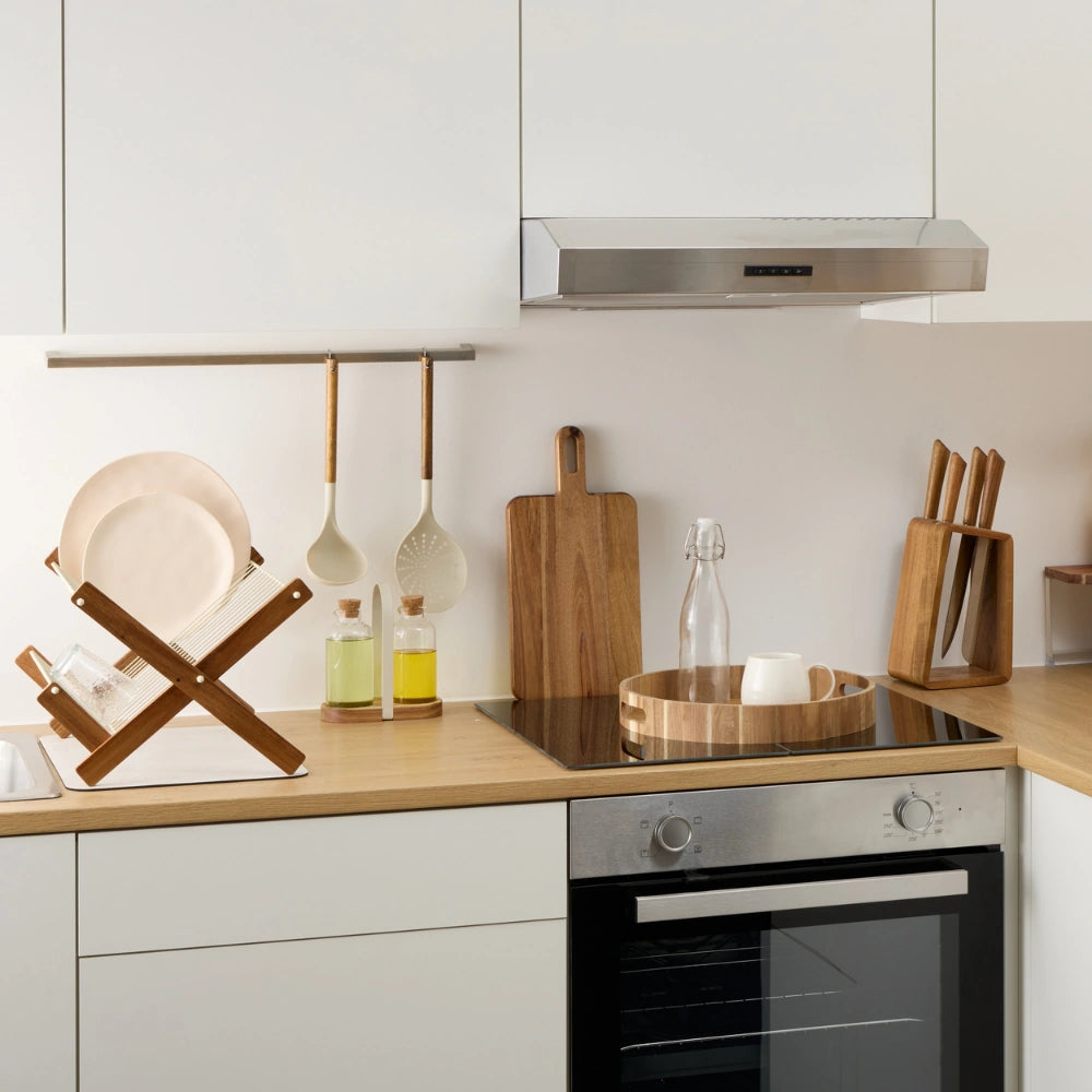 Rond Acaciahouten dienblad Five®