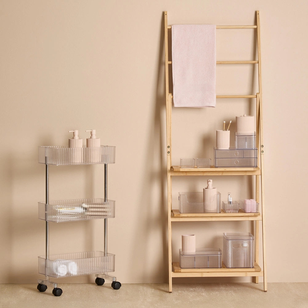 Stijlvol badkamer bakje met deksel Five® - Plastor