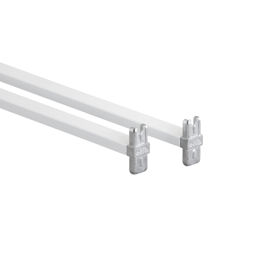 Dwarsstangen 55 cm uitbreidingsset wit - Classic by Elfa