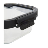 Vierkant vershoudbakje glas 320 ml Five®