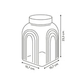 Decoratieve glazen voorraadpot 4 liter Acacia deksel Five®