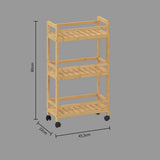 Smalle houten keukentrolley Five®