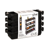 Uitschuifbare zwarte trolley Five®