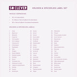 So Clever Kruiden Labels 72 stuks 15x60mm