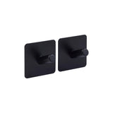 Zwart of Zilver handdoekhaakje zelfklevend 2 stuks Five® (kleurkeuze niet mogelijk)