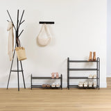 Zwart metalen schoenenrek 6 paar Five®