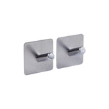 Zwart of Zilver handdoekhaakje zelfklevend 2 stuks Five® (kleurkeuze niet mogelijk)