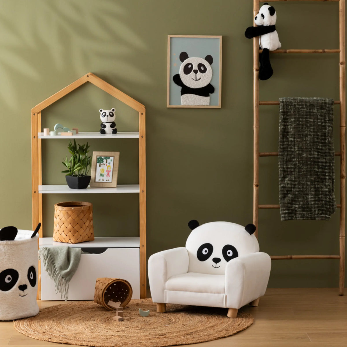 Speelgoedmand Panda Atmosphera