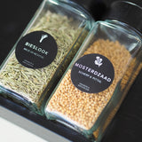So Clever kruidenset 12 Kruidenpotjes 120 ml met Ø35mm Labels