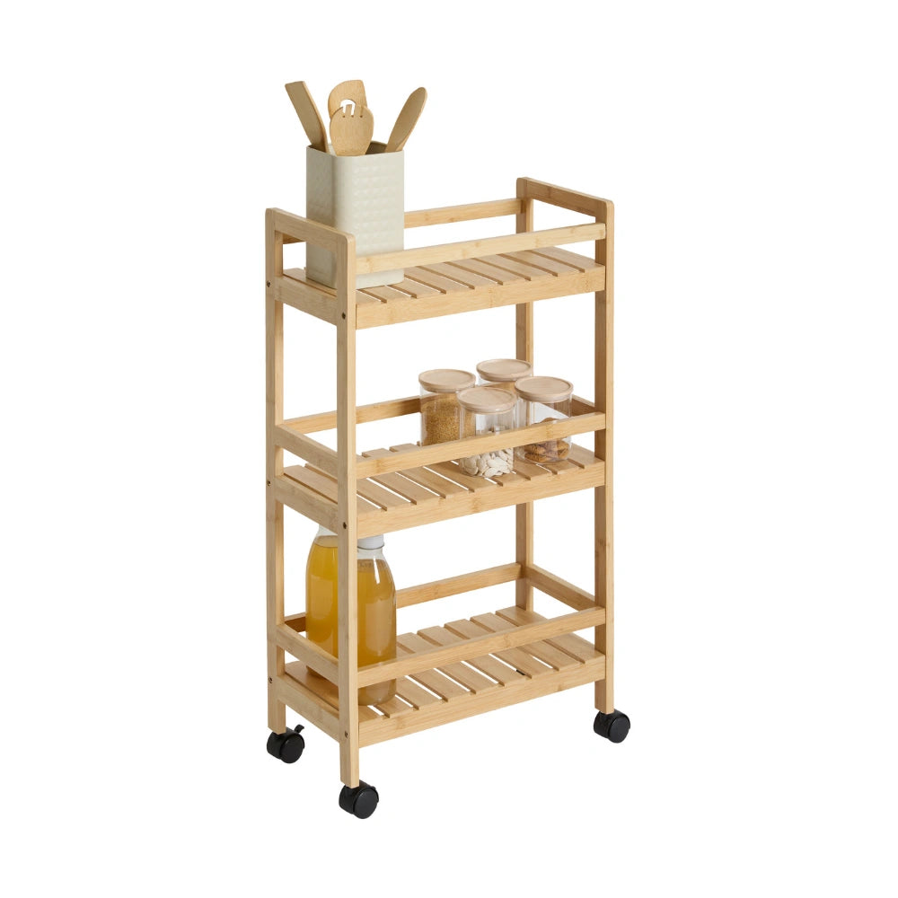 Smalle houten keukentrolley Five®